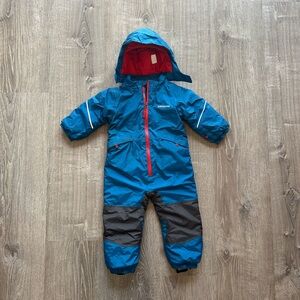 Patagonia Toddler Baby Boys 12-18 Month Blue Snow Pile One-Piece Snowsuit